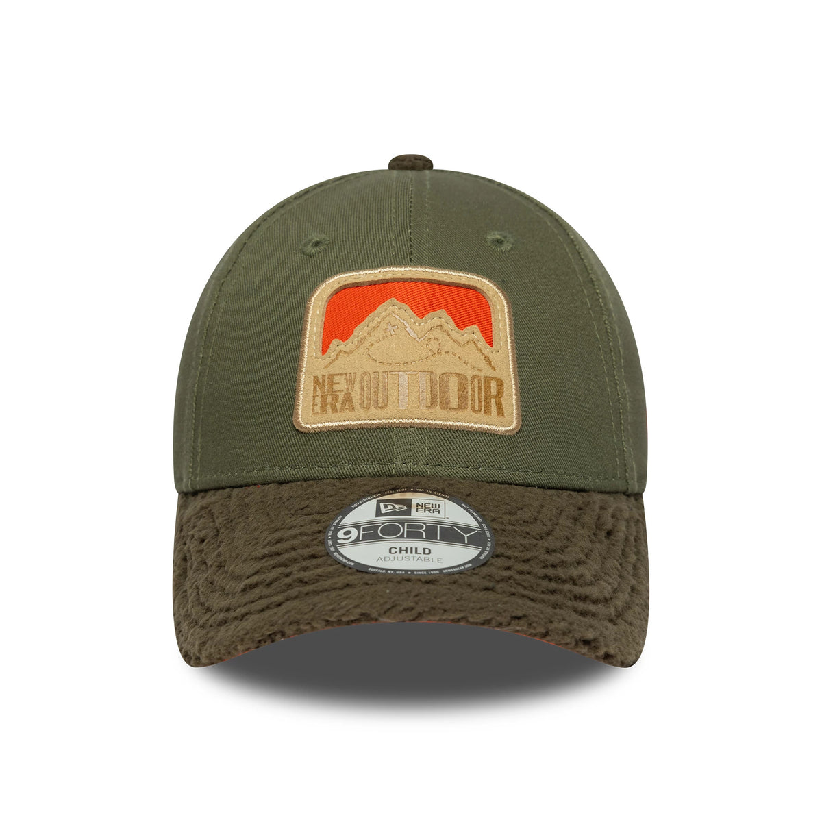 This is a  Child New Era Outdoor Green 9FORTY Adjustable Cap 2