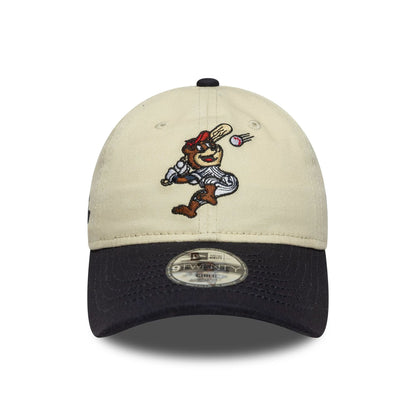 This is a  Child New Era Baseball Mascot Cream 9TWENTY Adjustable Cap 2