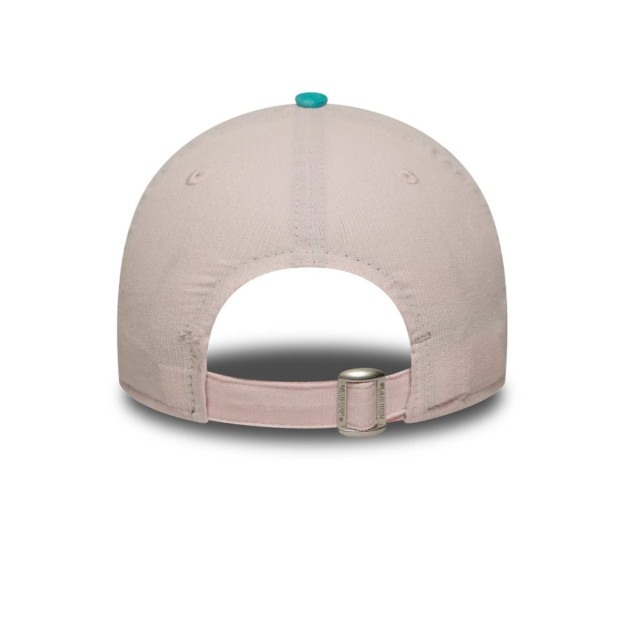 This is a LA Dodgers Youth MLB Cord Pastel Pink 9FORTY Adjustable Cap 4