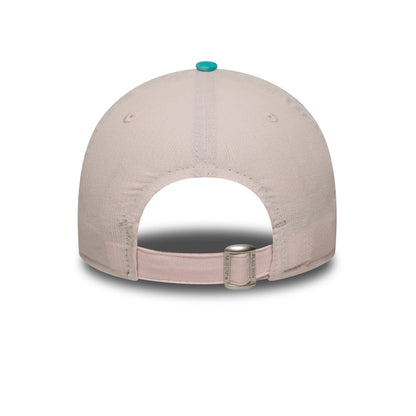 This is a LA Dodgers Youth MLB Cord Pastel Pink 9FORTY Adjustable Cap 4