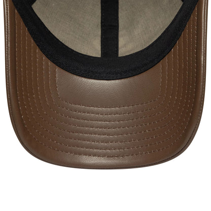This is a New York Yankees MLB Loden Leather Navy 9TWENTY Adjustable Cap 5