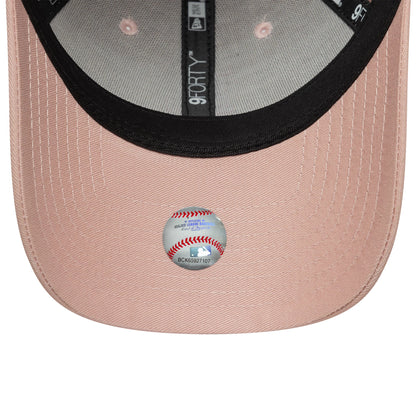 This is a LA Dodgers Womens MLB League Essential Pastel Pink 9FORTY Adjustable Cap 5