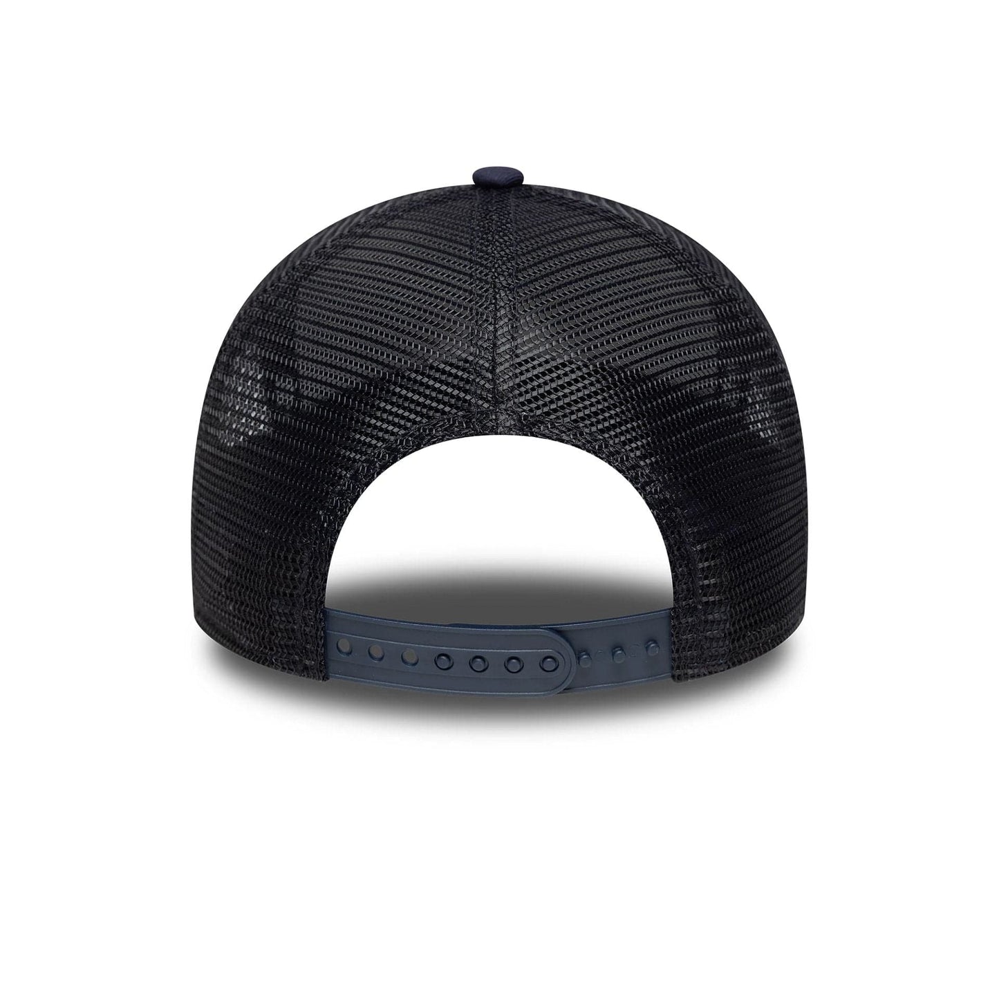This is a  New Era Patch Navy 9FORTY A-Frame Trucker Adjustable Cap 4