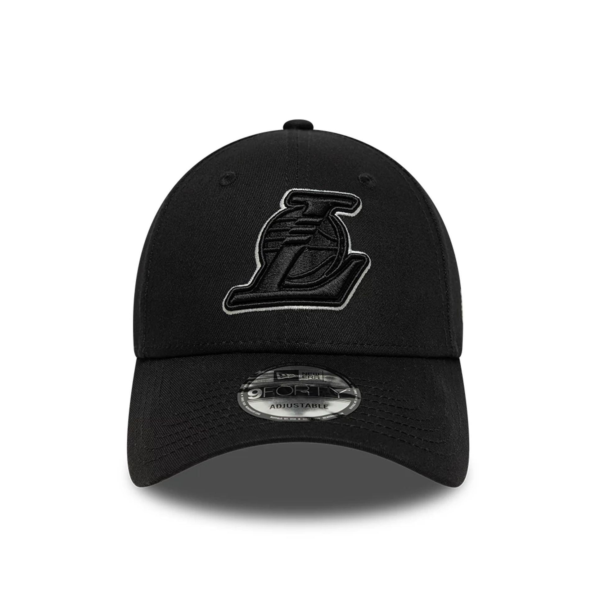 This is a LA Lakers NBA Team Outline Black 9FORTY Adjustable Cap 2