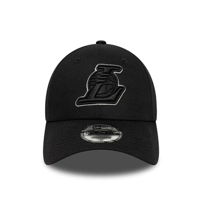 This is a LA Lakers NBA Team Outline Black 9FORTY Adjustable Cap 2