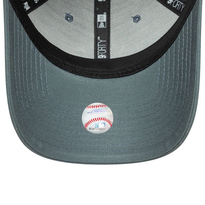 This is a New York Yankees MLB League Essential Dark Grey 9FORTY Adjustable Cap 5