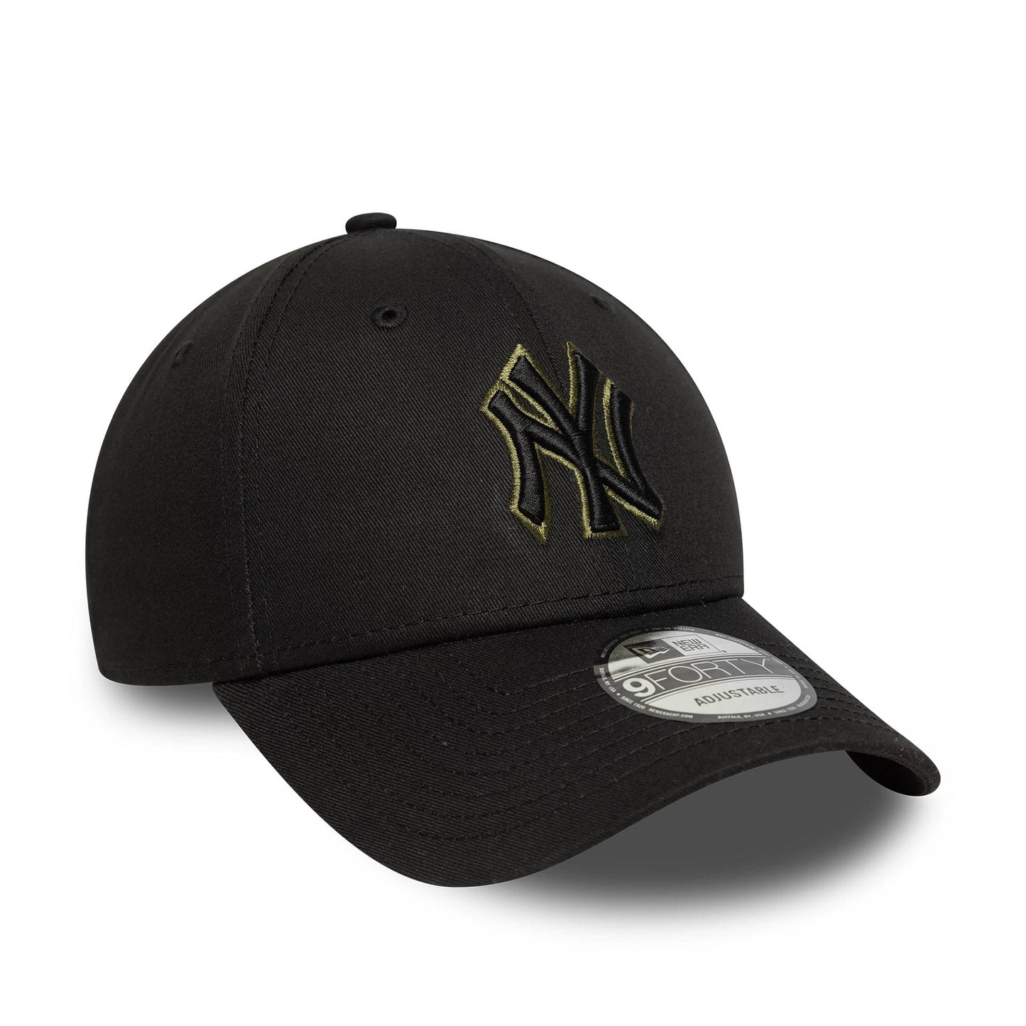 This is a New York Yankees MLB Team Outline Black 9FORTY Adjustable Cap 3