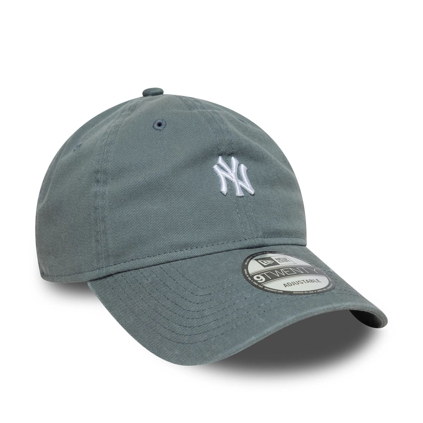This is a New York Yankees MLB Washed Mini Logo Dark Grey 9TWENTY Adjustable Cap 3