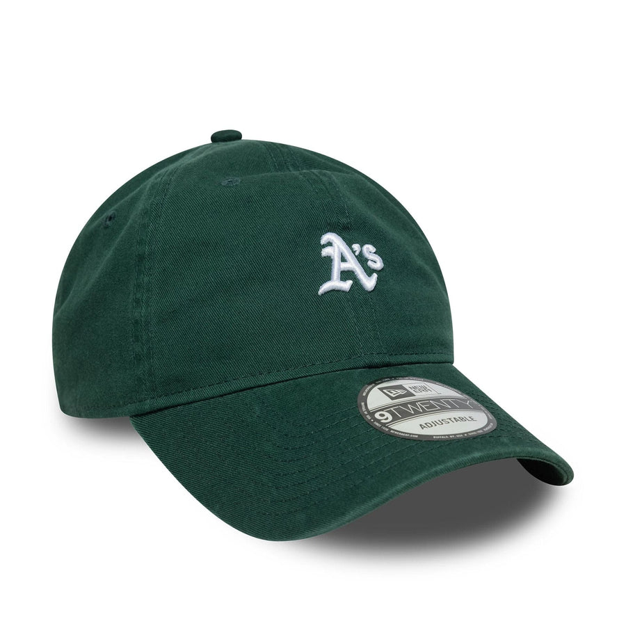 This is a Oakland Athletics MLB Washed Mini Logo Dark Green 9TWENTY Adjustable Cap 3