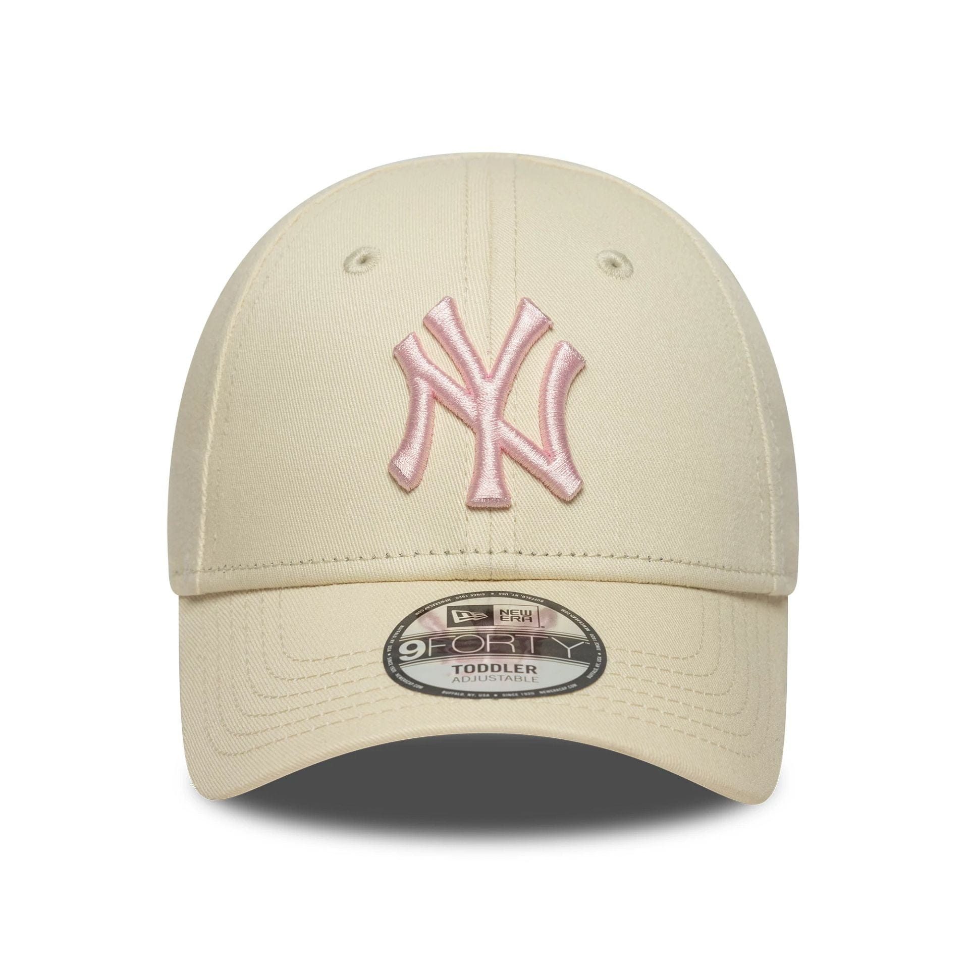 This is a New York Yankees Toddler MLB League Essential Cream 9FORTY Adjustable Cap 2