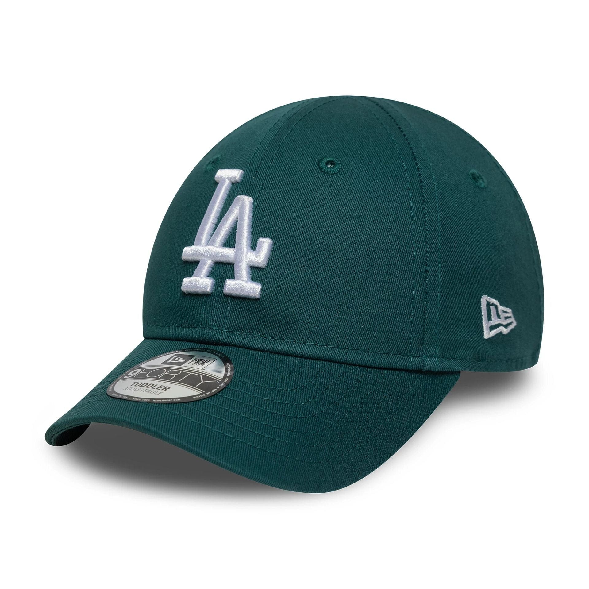 This is a LA Dodgers Toddler MLB League Essential Dark Green 9FORTY Adjustable Cap 1