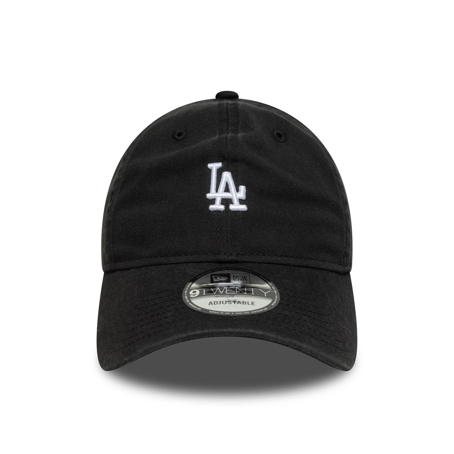 This is a LA Dodgers MLB Washed Mini Logo Black 9TWENTY Adjustable Cap 2