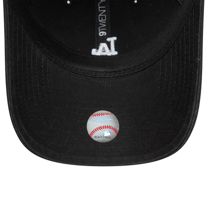 This is a LA Dodgers MLB Washed Mini Logo Black 9TWENTY Adjustable Cap 5