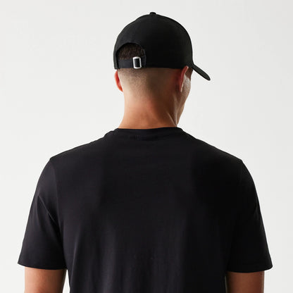 The Male model is wearing LA Lakers NBA Flame Graphic Black T-Shirt 7