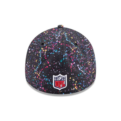 This is a New York Jets NFL Crucial Catch 2025 Black 39THIRTY Stretch Fit Cap 5