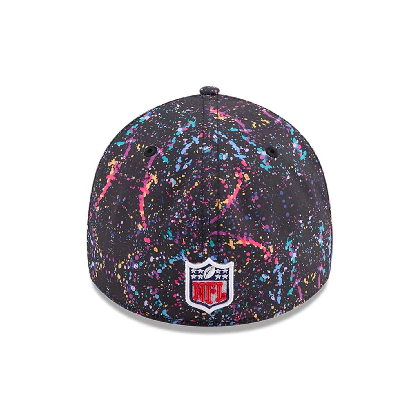 This is a Pittsburgh Steelers NFL Crucial Catch 2025 Black 39THIRTY Stretch Fit Cap 6