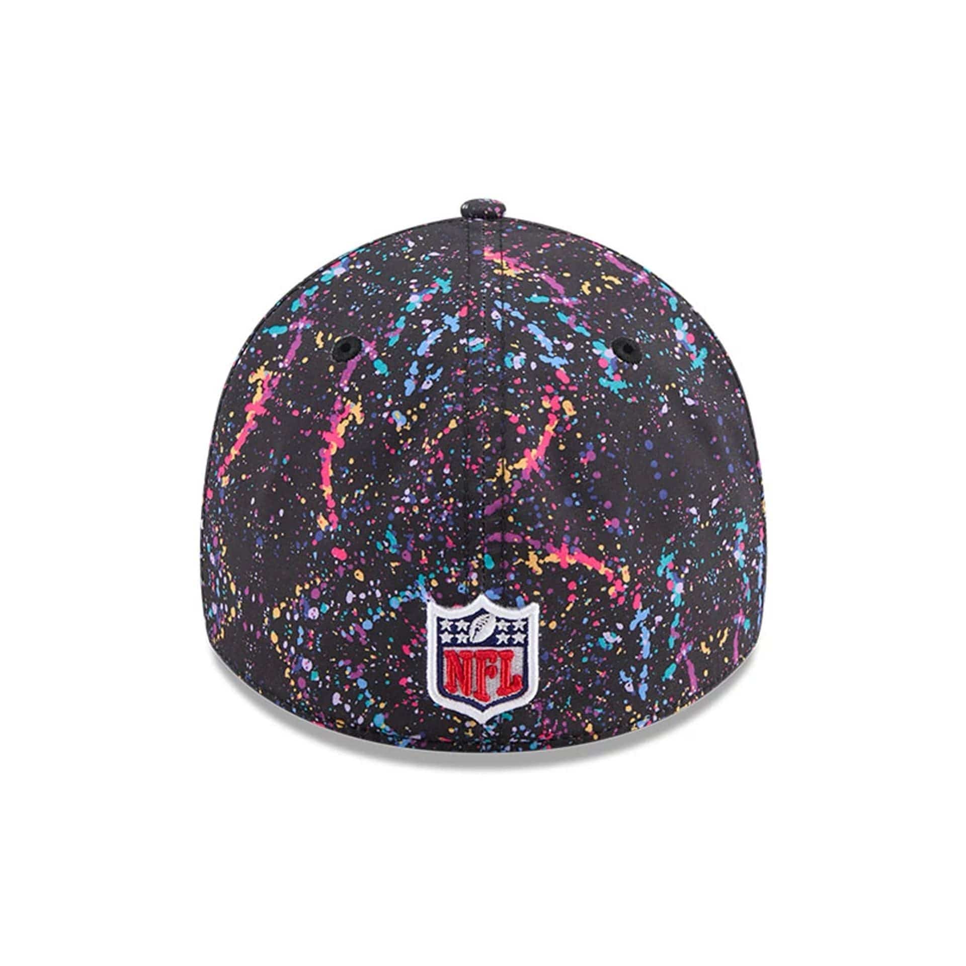 This is a Pittsburgh Steelers NFL Crucial Catch 2025 Black 39THIRTY Stretch Fit Cap 6