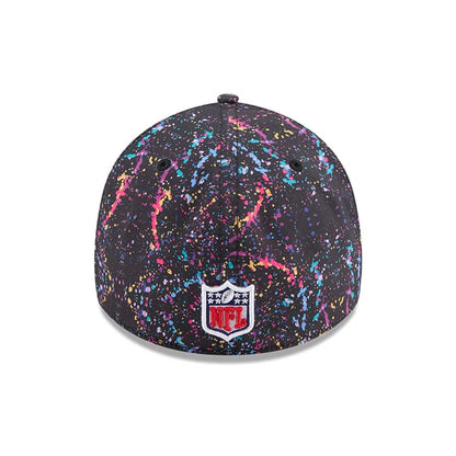 This is a Pittsburgh Steelers NFL Crucial Catch 2025 Black 39THIRTY Stretch Fit Cap 6