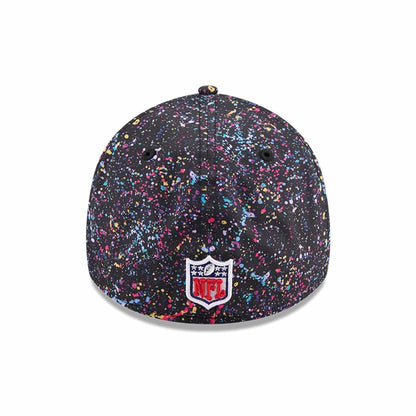 This is a New York Giants NFL Crucial Catch 2025 Black 39THIRTY Stretch Fit Cap 6