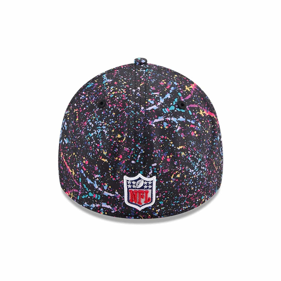 This is a Indianapolis Colts NFL Crucial Catch 2025 Black 39THIRTY Stretch Fit Cap 6