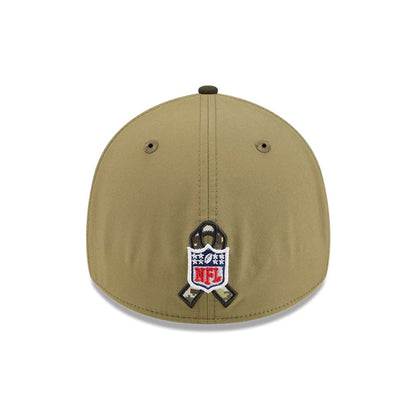 This is a Cleveland Browns NFL Salute To Service 2025 Dark Green 39THIRTY Stretch Fit Cap 4