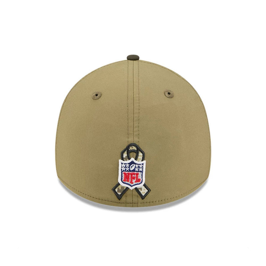 This is a Indianapolis Colts NFL Salute To Service 2025 Dark Green 39THIRTY Stretch Fit Cap 4