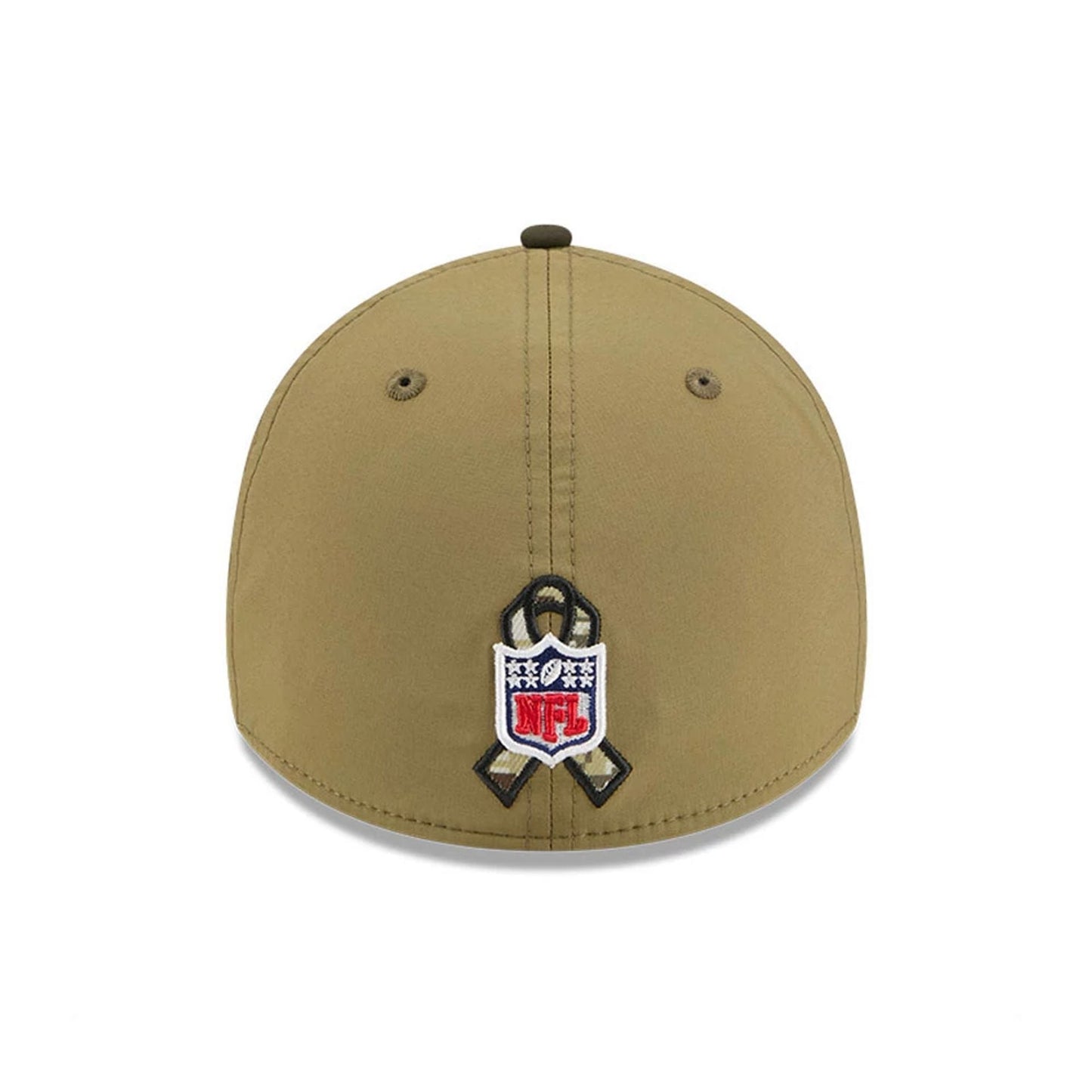 This is a Pittsburgh Steelers NFL Salute To Service 2025 Dark Green 39THIRTY Stretch Fit Cap 4