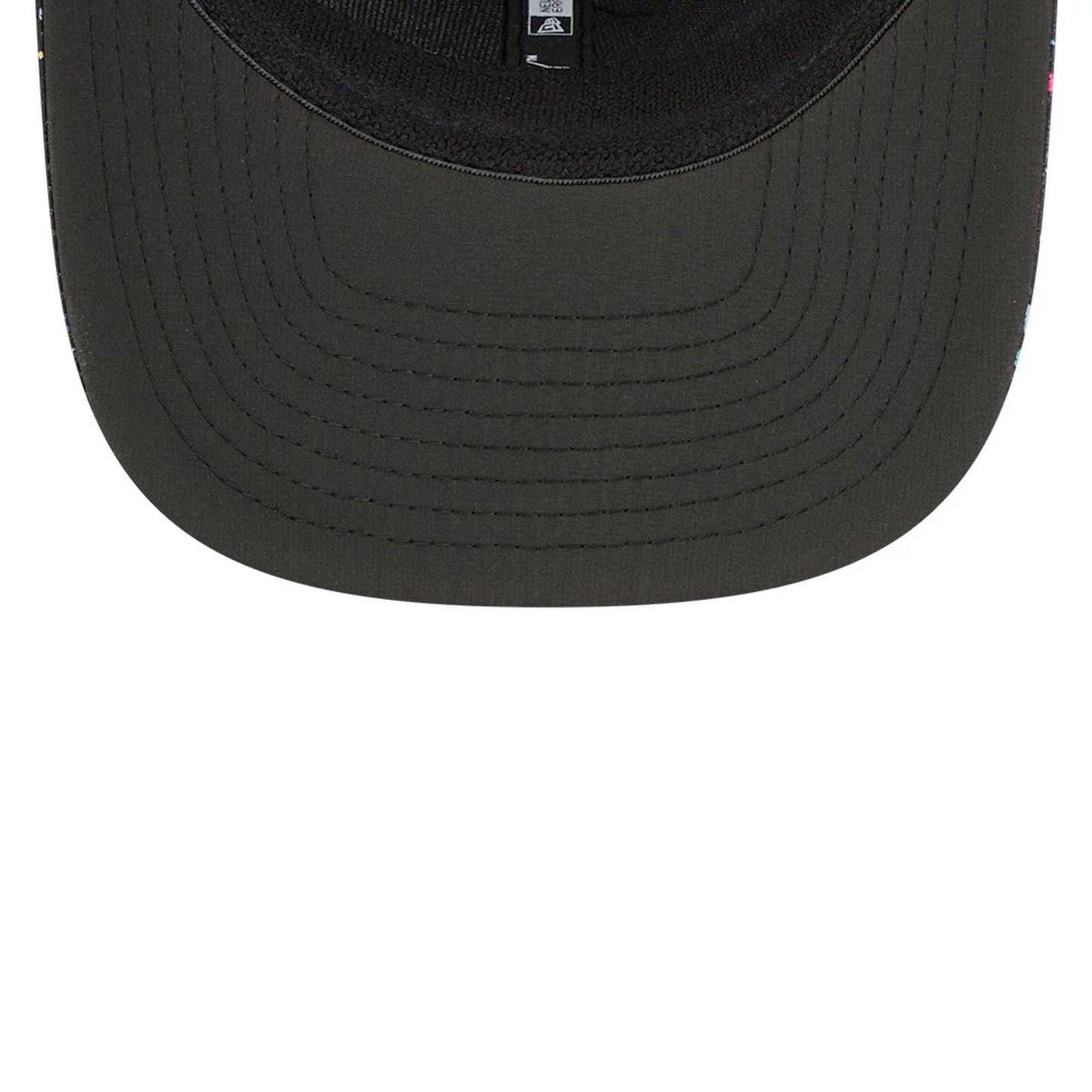 This is a Jacksonville Jaguars NFL Crucial Catch 2025 Black 9SEVENTY Stretch Snap Adjustable Cap 7