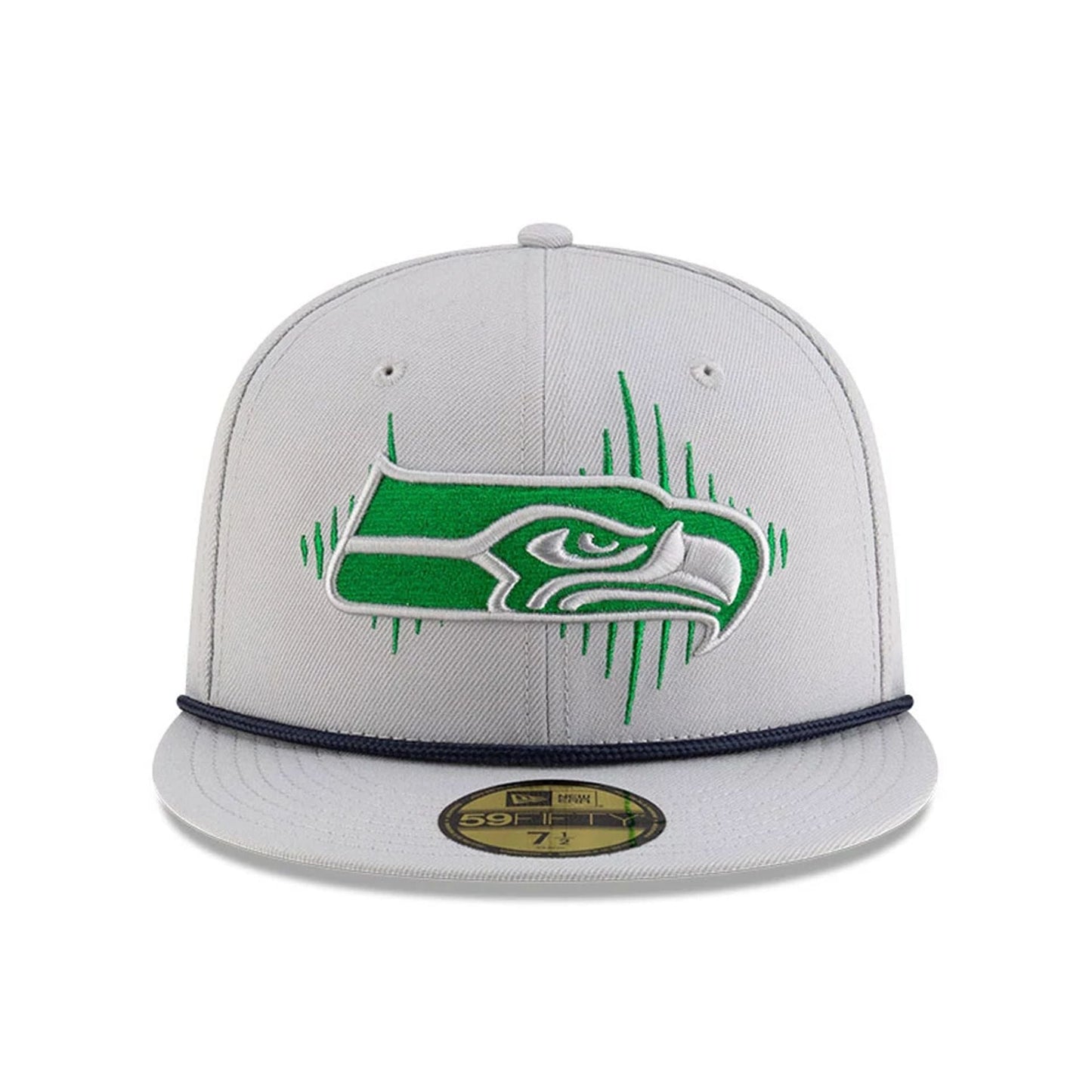 This is a Seattle Seahawks NFL Rivalry 2025 Grey 59FIFTY Fitted Cap 3