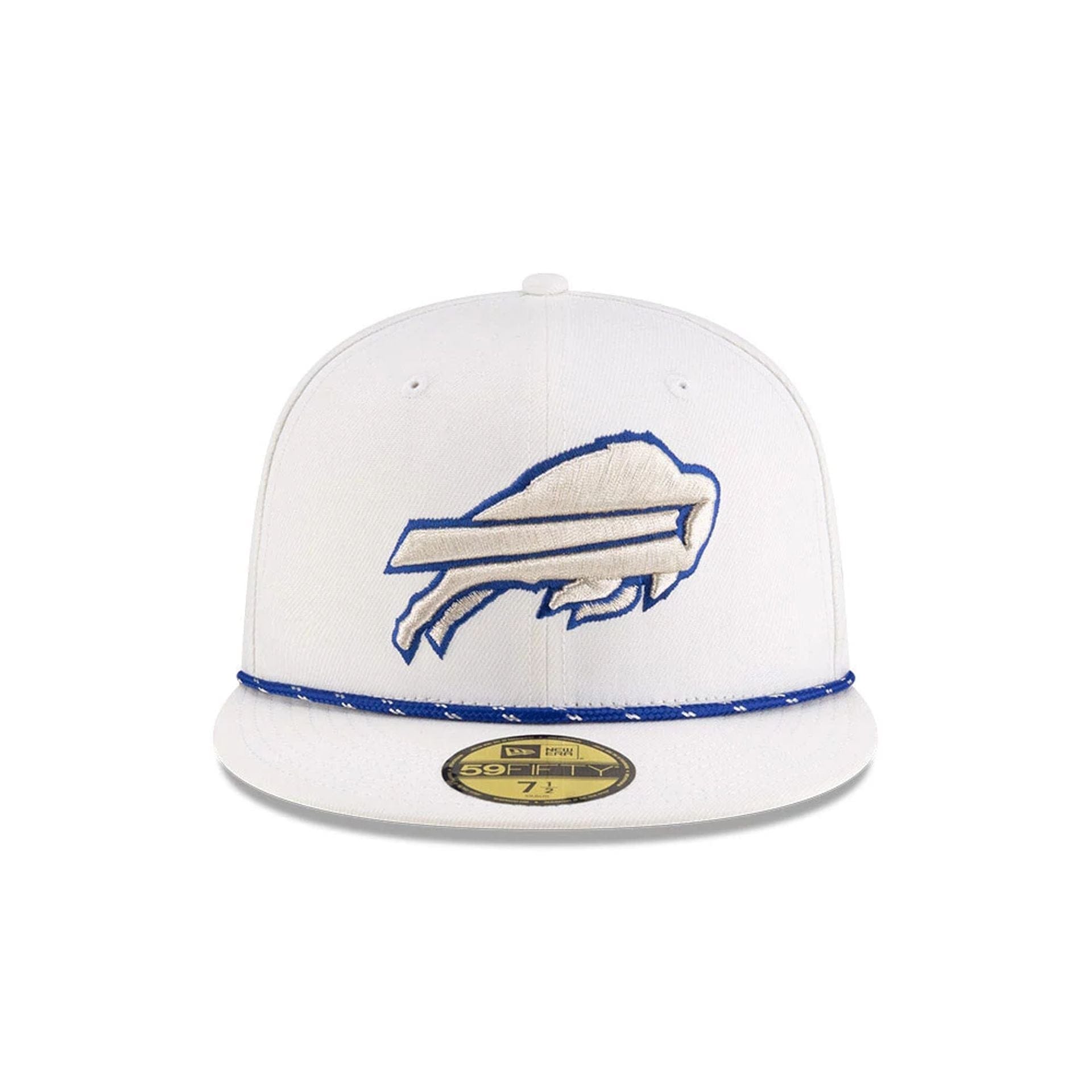 This is a Buffalo Bills NFL Rivalry 2025 White 59FIFTY Fitted Cap 3