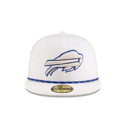This is a Buffalo Bills NFL Rivalry 2025 White 59FIFTY Fitted Cap 3