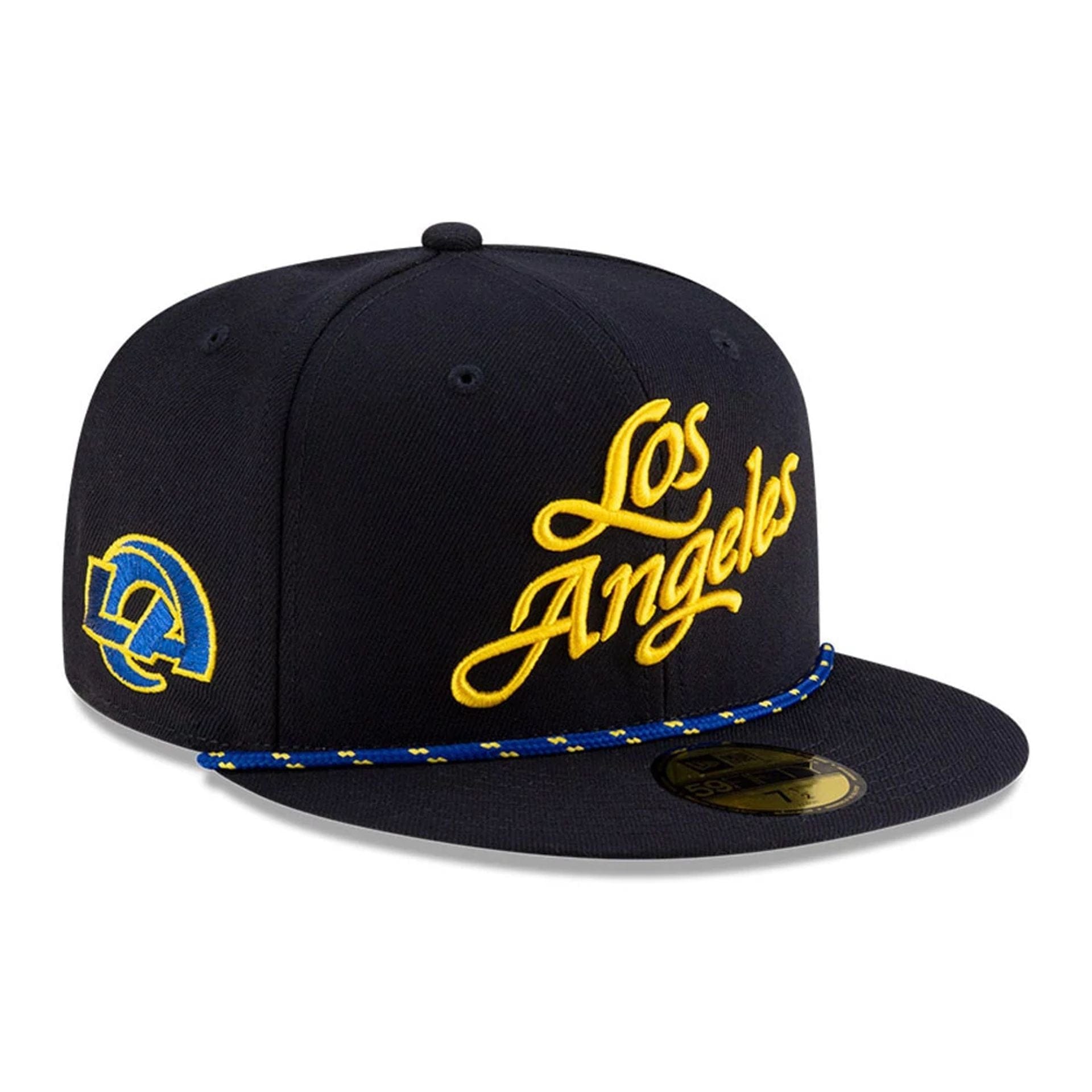 This is a LA Rams NFL Rivalry 2025 Dark Blue 59FIFTY Fitted Cap 1
