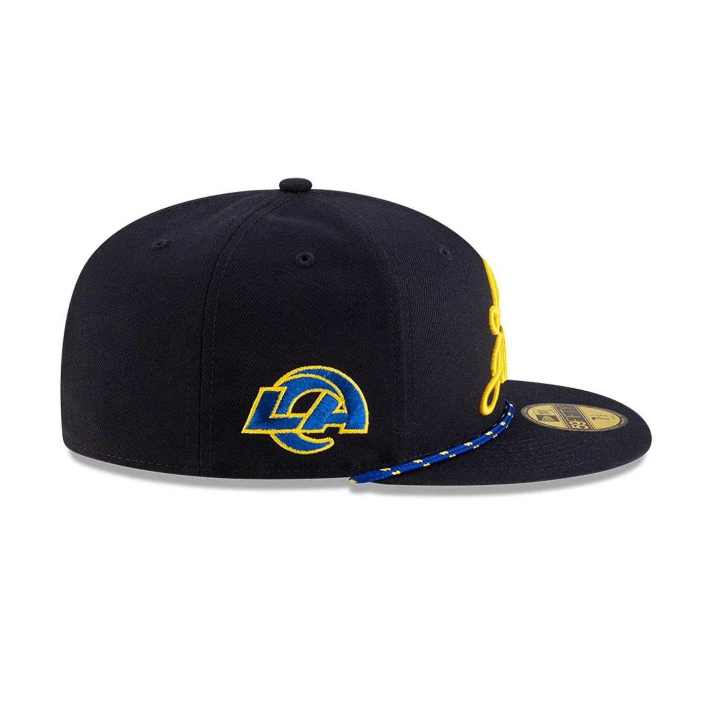 This is a LA Rams NFL Rivalry 2025 Dark Blue 59FIFTY Fitted Cap 5