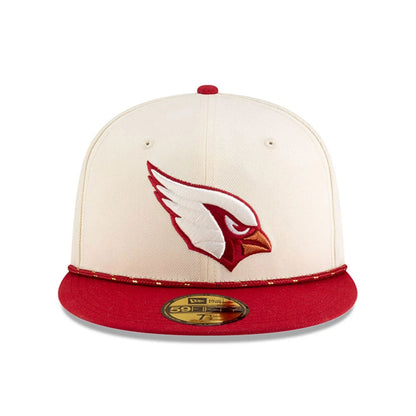 This is a Arizona Cardinals NFL Rivalry 2025 Cream 59FIFTY Fitted Cap 3