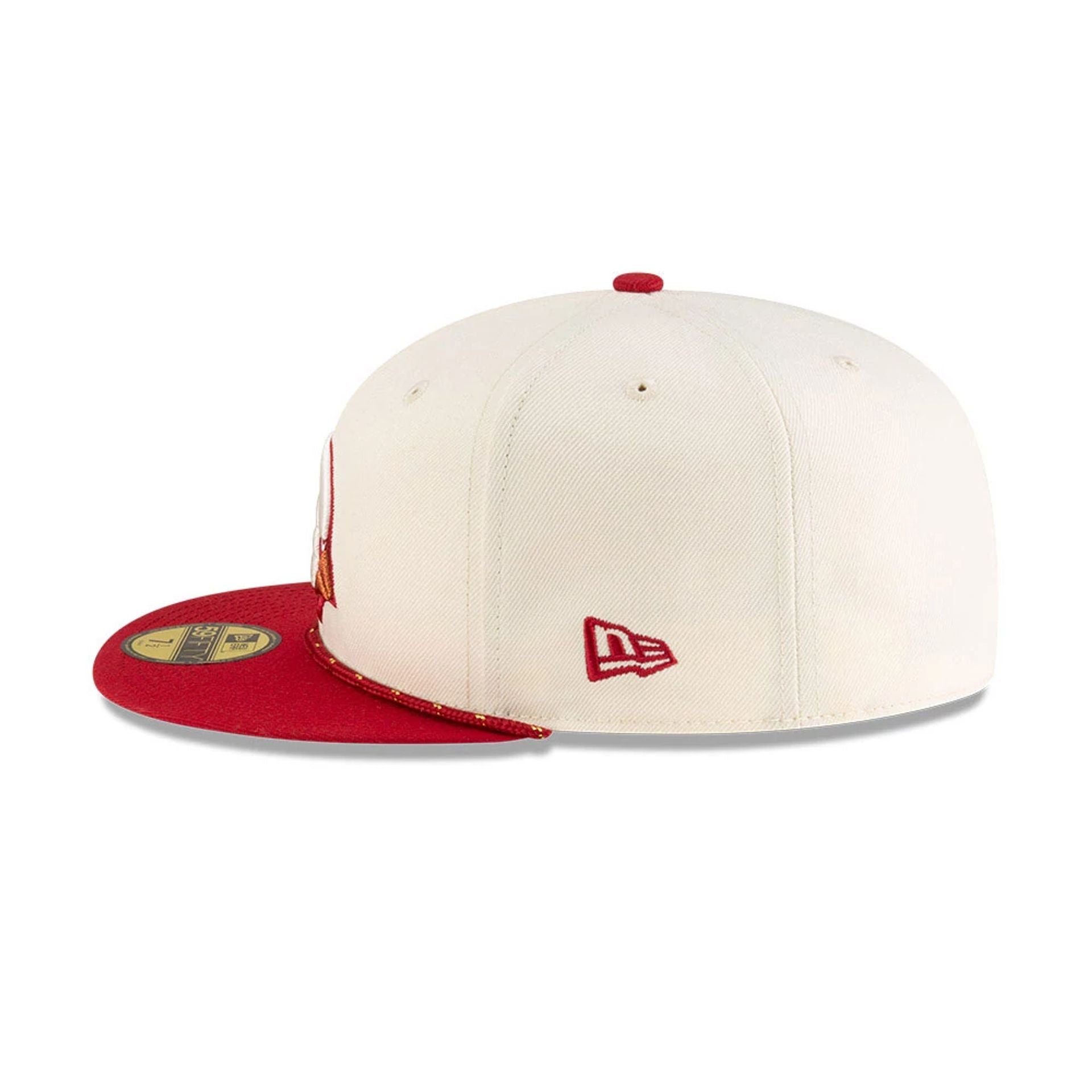 This is a Arizona Cardinals NFL Rivalry 2025 Cream 59FIFTY Fitted Cap 6