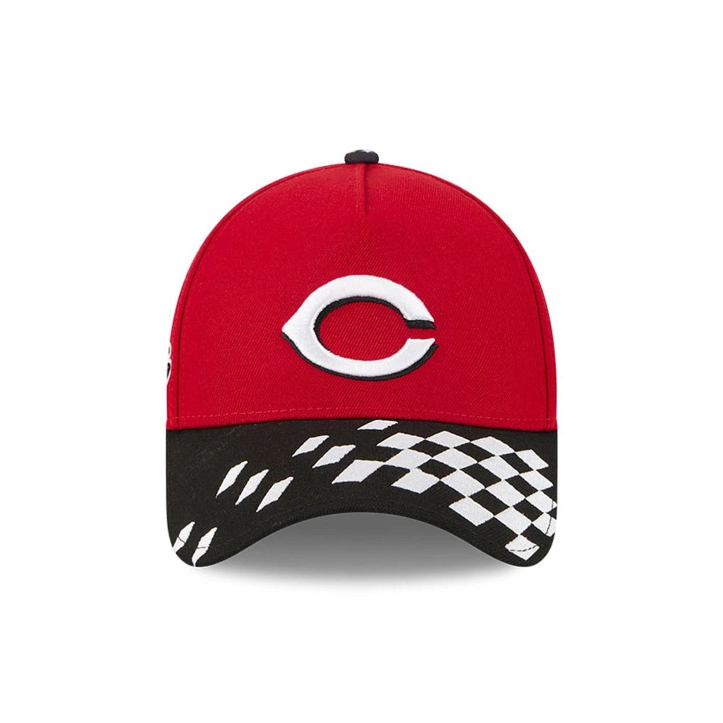 This is a Cincinnati Reds MLB Bristol 2025 Red 9FORTY A-Frame Adjustable Cap 3
