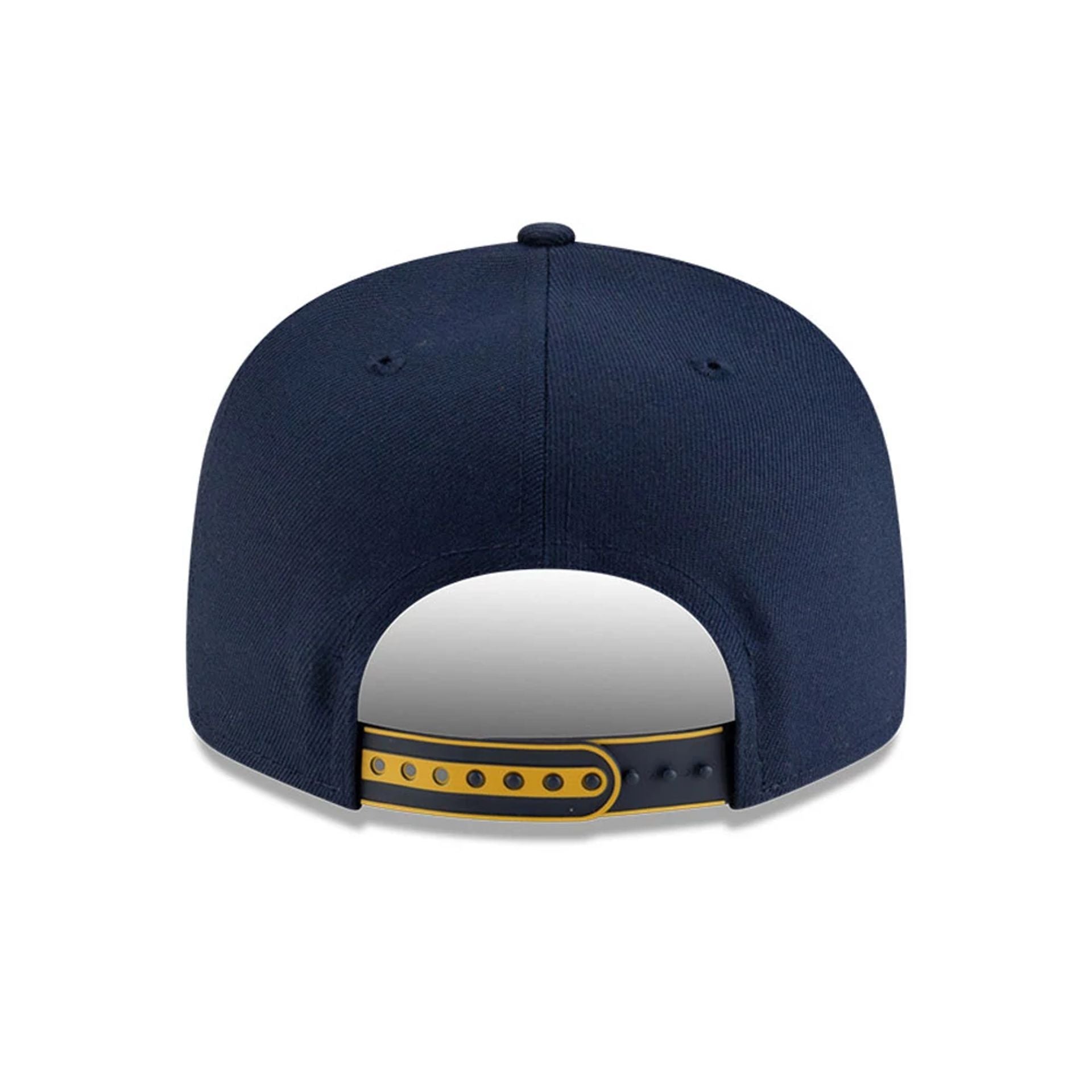 This is a Indiana Pacers NBA Tip Off 2025 Dark Blue 9FIFTY Split Panel Snapback Adjustable Cap 7