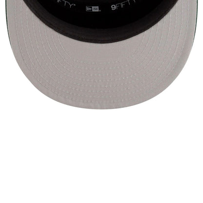 This is a Milwaukee Bucks NBA Tip Off 2025 Dark Green 9FIFTY Split Panel Snapback Adjustable Cap 2