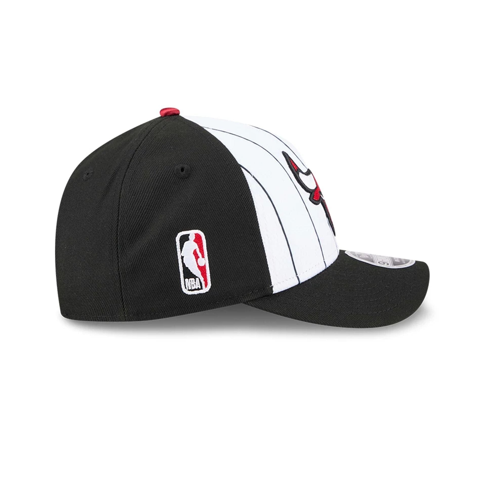 This is a Chicago Bulls NBA Tip Off 2025 Black 9FORTY M-Crown A-Frame Adjustable Cap 6