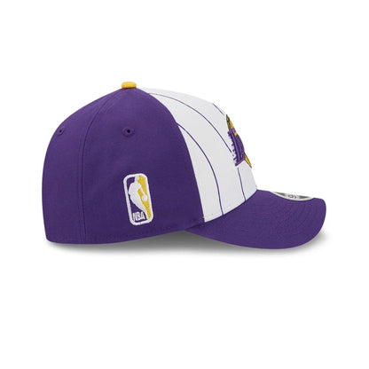 This is a LA Lakers NBA Tip Off 2025 Purple 9FORTY M-Crown A-Frame Adjustable Cap 6