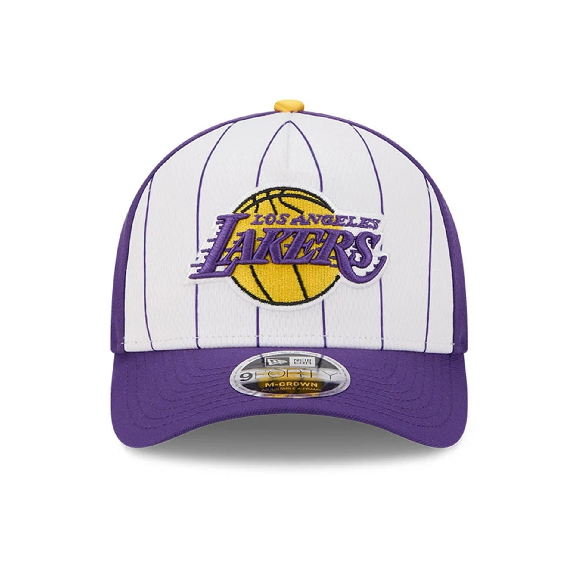 This is a LA Lakers NBA Tip Off 2025 Purple 9FORTY M-Crown A-Frame Adjustable Cap 3