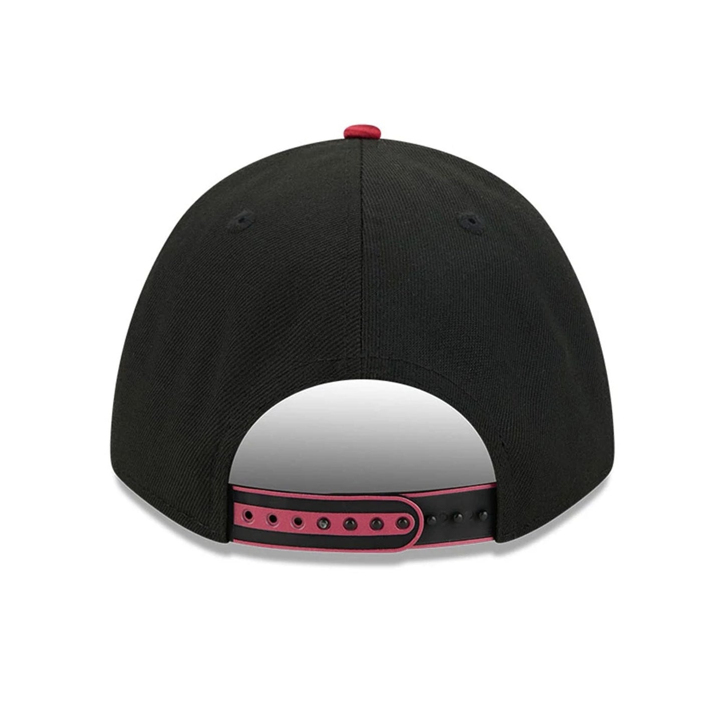 This is a Miami Heat NBA Tip Off 2025 Black 9FORTY M-Crown A-Frame Adjustable Cap 5