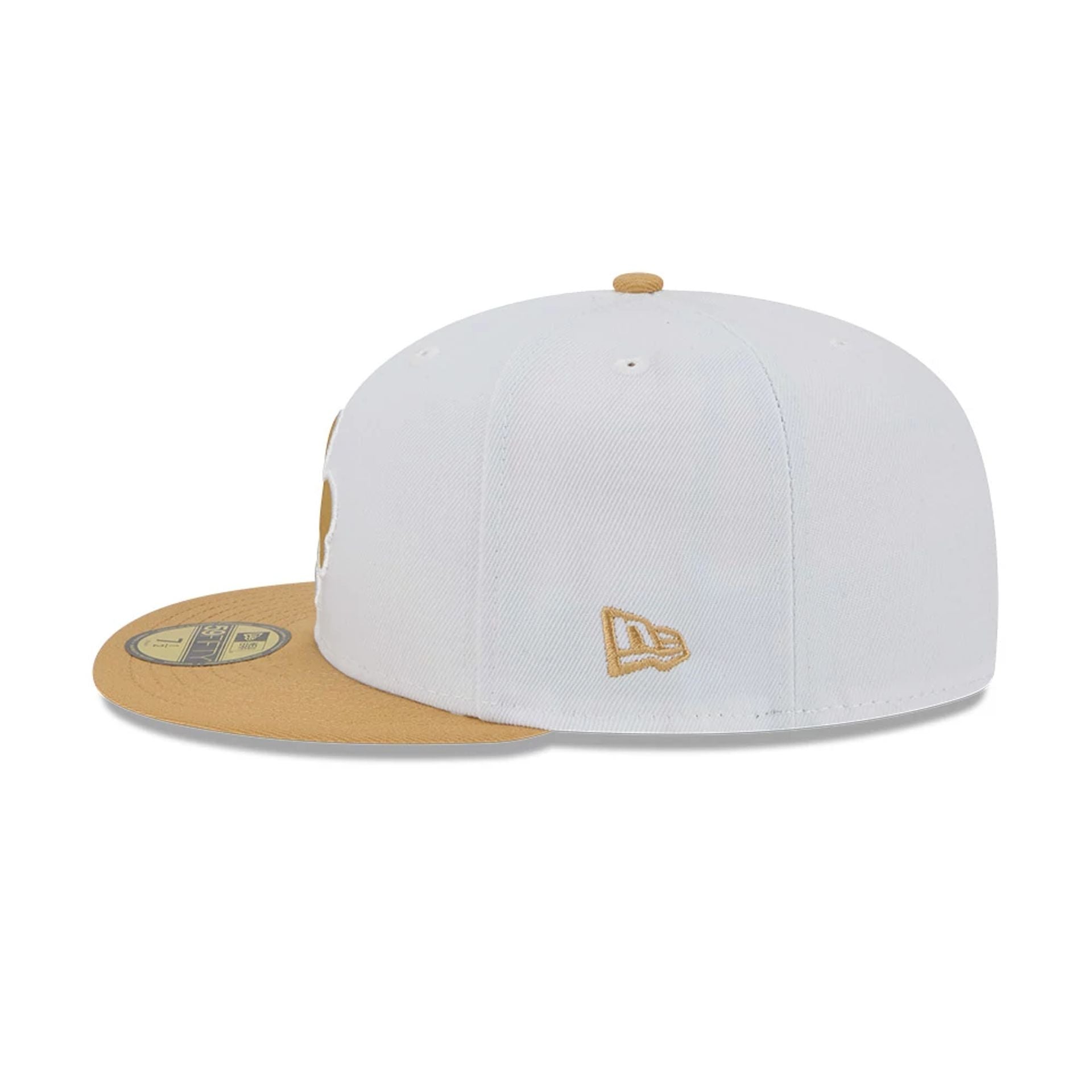 This is a Boston Celtics NBA City Edition White 59FIFTY Fitted Cap 7