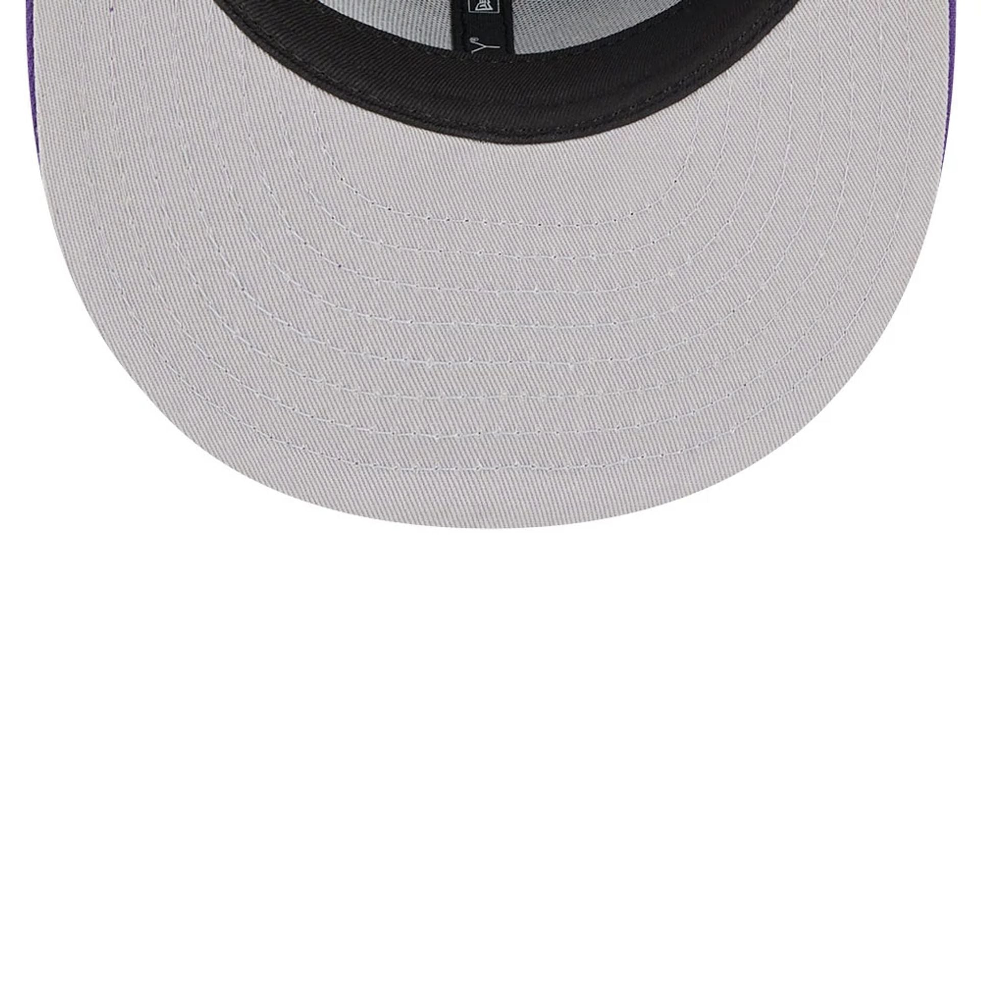 This is a LA Lakers NBA City Edition Purple 59FIFTY Fitted Cap 2