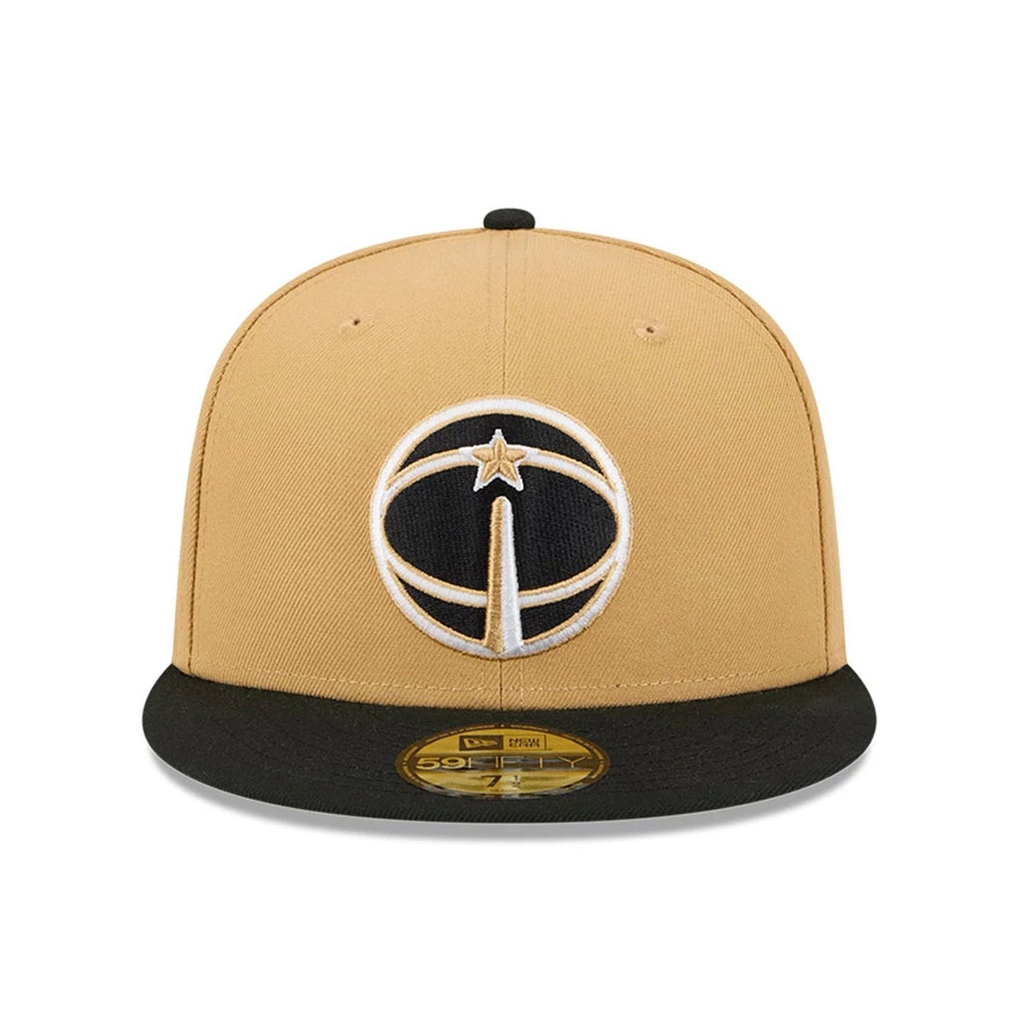 This is a Washington Wizards NBA City Edition Beige 59FIFTY Fitted Cap 4