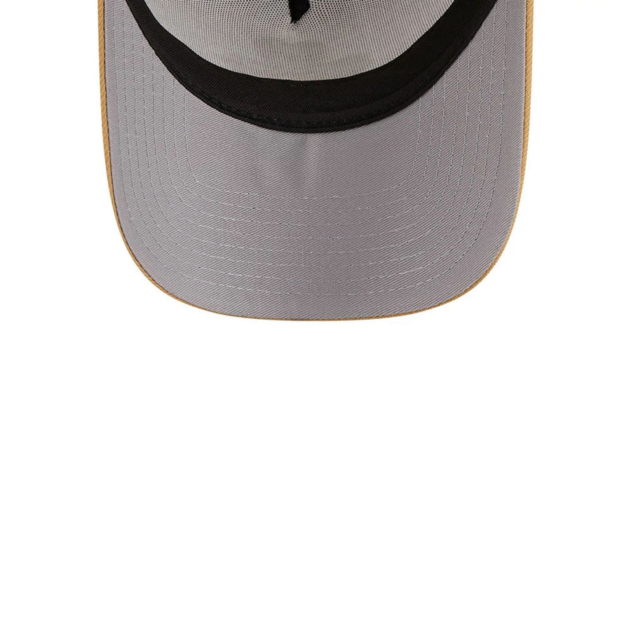 This is a Boston Celtics NBA City Edition Yellow 9FORTY A-Frame Trucker Adjustable Cap 2