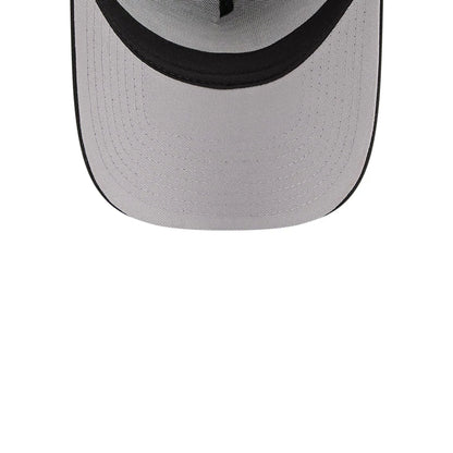 This is a Chicago Bulls NBA City Edition Black 9FORTY A-Frame Trucker Adjustable Cap 2