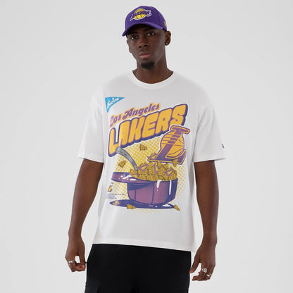 NBA Graphic LA Lakers White T-Shirt | NEC UK NBA Graphic LA Lakers White T-Shirt | NEC UK