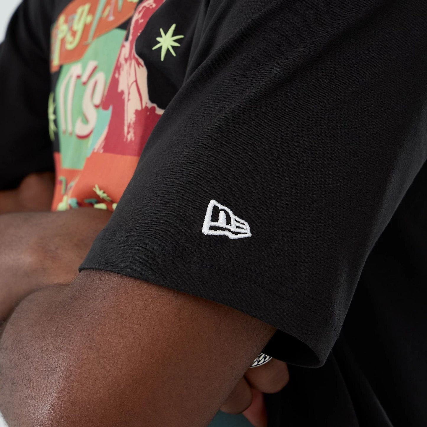 The Male model is wearing Seinfeld Lifestyle Graphic Black T-Shirt  4