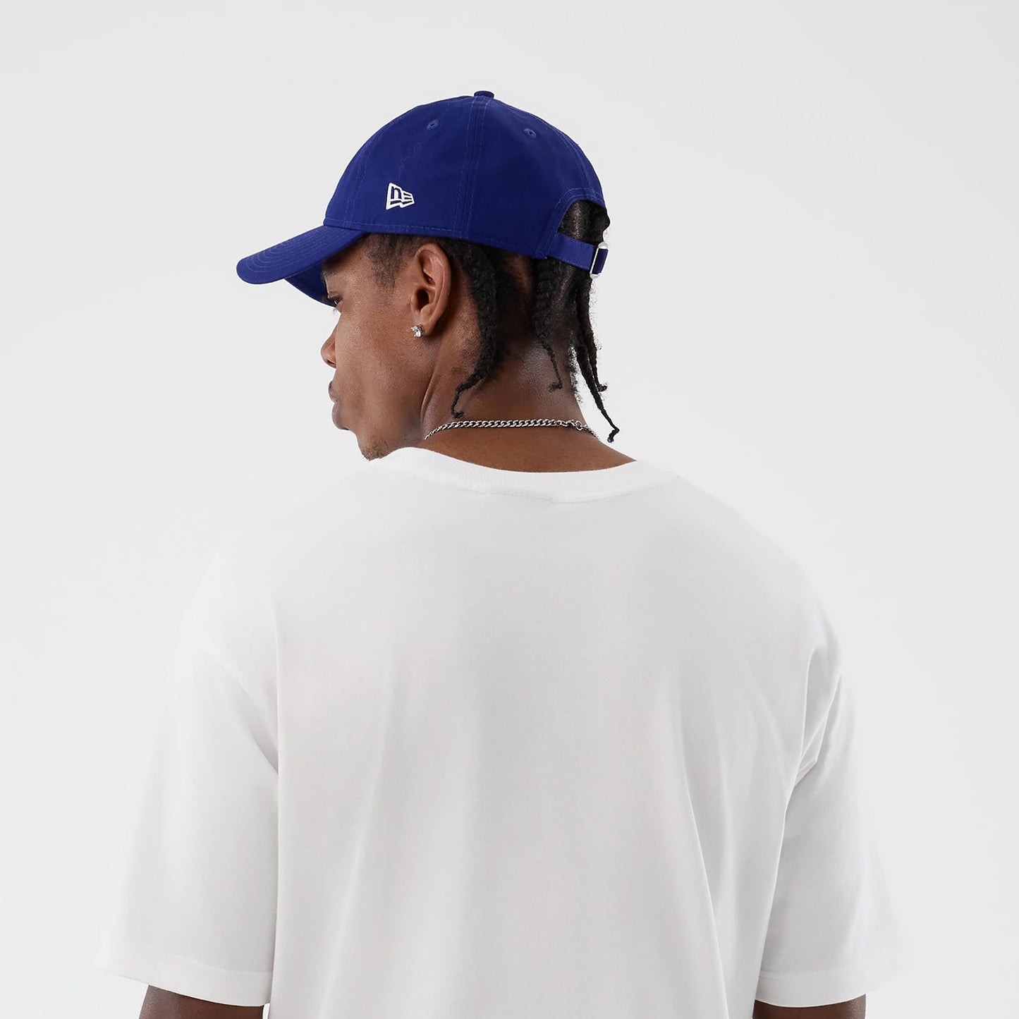 The Male model is wearing LA Dodgers MLB Sport Script Classic White T-Shirt 5